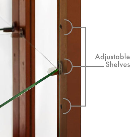 Glass Corner Display Cabinet - Image 7