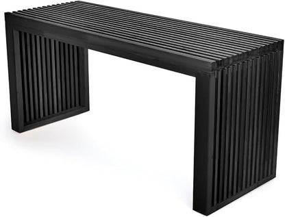 APRTAT Bamboo Dining Bench, 35 inch Farmhouse Decor Indoor Kitchen Table Bench by HEALTHYYOU
