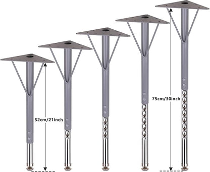 KAZAKA Adjustable Table Legs, 20-30 inch - Image 3