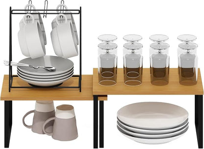 Furinno RAVEL Kitchen Countertop Organizer Set of 2, Counter Shelves, Kitchen - Image 4