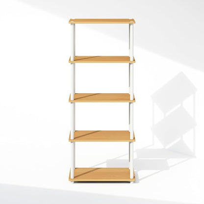 Furinno Turn-N-Tube Book Shelf, 5-Tier Bookshelf, Bookcase - Image 6