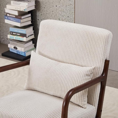 Mid-Century Modern Accent Chair & Coffee Table Set, Vintage Luxury 2-Piece - Image 9