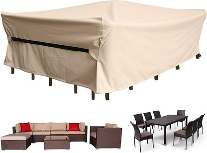 Patio Furniture Set Covers Waterproof Heavy Duty 600D Outdoor Sectional Sofa by CKCLUU
