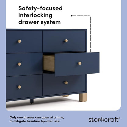 Storkcraft California 6 Drawer Double Dresser – GREENGUARD Gold Certified - Image 8