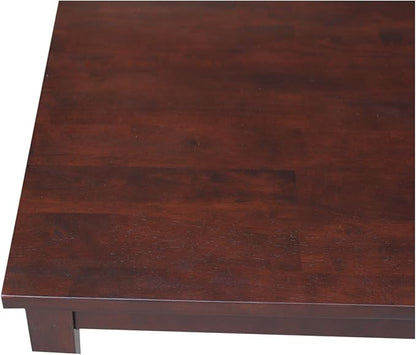 HomeStock Asian Aesthetics Table, Java Finish, Solid Hardwood, Ready to Assemble - Image 7