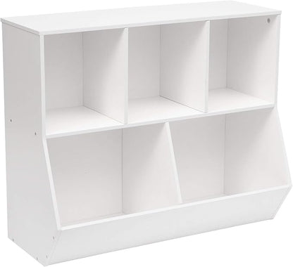 HOOBRO Kids Bookshelf, Bookcase Footboard, Toy Storage Cubby, Children's Toy by HOOBRO