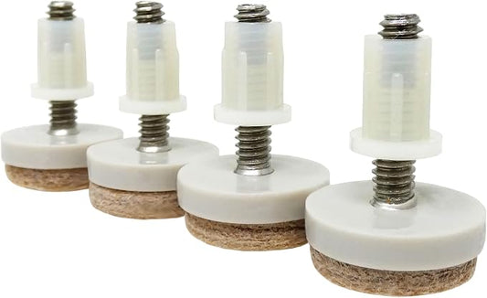Shepherd Hardware 4 Pack 1" Threaded Felt Furniture Glides by Shepherd