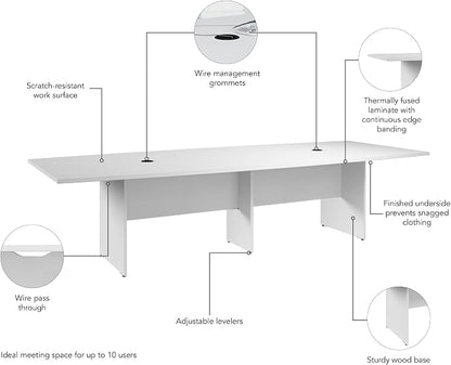 Bush Business Furniture 120-inch Office Conference Table - Image 7