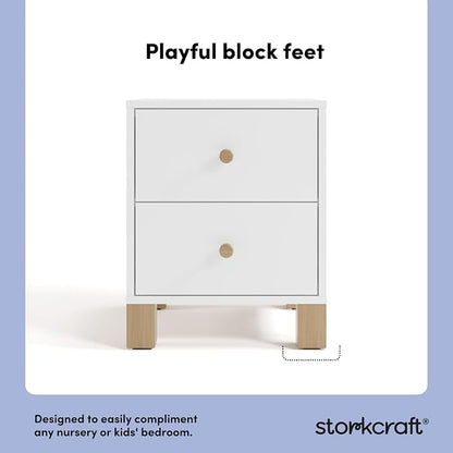 Storkcraft California 2 Drawer Nightstand - Image 4