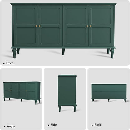 ARTPOWER 58'' Mid-Century Modern Buffet Storage Cabinet - Image 2