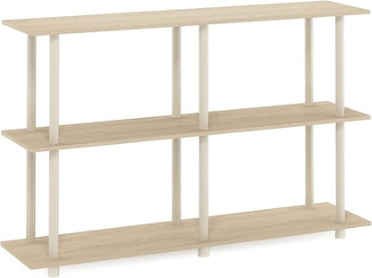 Furinno Turn-N-Tube No Tools 3-Tier Rectangle Side Display Rack, Bauhaus - Image 6