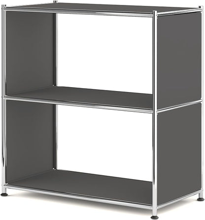32-Inch 2-Tier Metal Bookcase, Open Shelf Storage Organizer by SIMPLINK