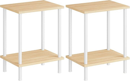 HOOBRO End Tables Set of 2, Small Side Table, Nightstand by HOOBRO