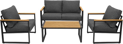 Patio Furniture Set, 4 Pieces Outdoor Patio Furniture - Image 7