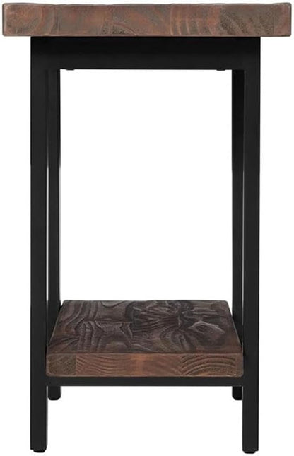 Alaterre Furniture Pomona Living Room 2-Tier Solid Wood End Table - Image 11