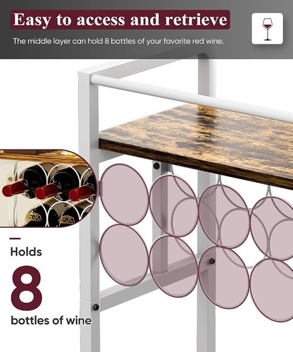 3-Tier Wine Rack Freestanding Floor - Image 2