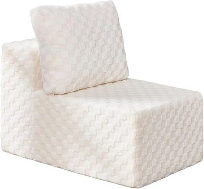 Single Sofa 1 Seat Couch with Deep Seat Memory Foam Cloud Chair with Pillows - Image 8