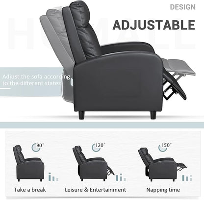 Homall Recliner Chair, Recliner Sofa PU Leather - Image 8