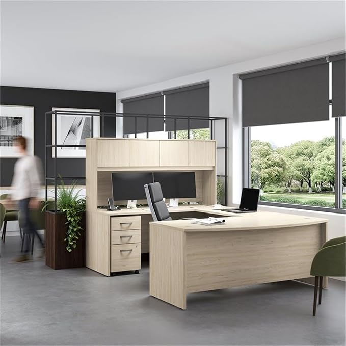 Bush Business Furniture Studio C 2 Drawer Lateral File Cabinet in Natural Elm - Image 5