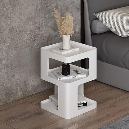 Modern Metal Side Table with Storage, Small End Table - Image 5
