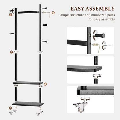 Taitiy Coat Rack Freestanding Clothing Rack - Image 7