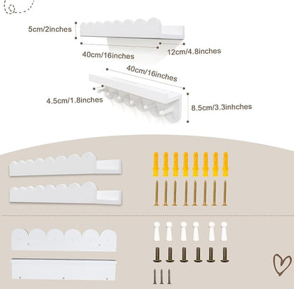 Wall Book Shelves for Bedroom Kids - Image 3