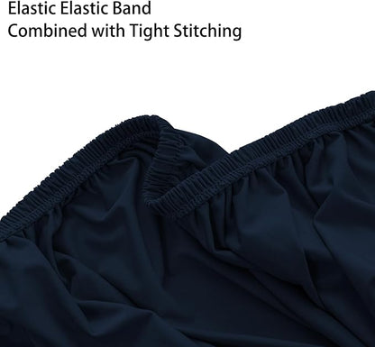 Super Stretch 40x40x15 inch Square Ottoman Cover- Soft Form Fit Ottoman Cover - Image 6