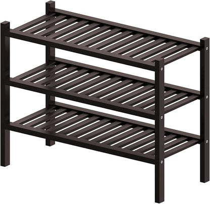 ROMGUAR CRAFT 3 Tier Bamboo Shoe Rack - Image 7