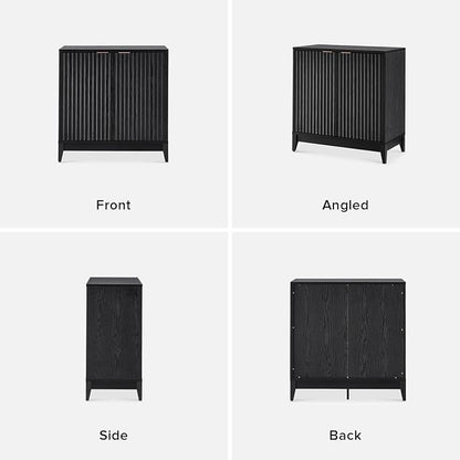 mopio Brooklyn Fluted Storage Cabinet, Modular Accent Buffet Sideboard - Image 8