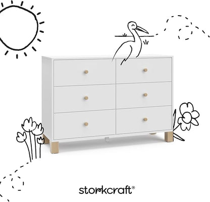 Storkcraft California 6-Drawer Double Dresser - Image 8