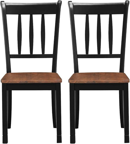 Giantex Wood Dining Chairs Set of 4, Armless Kitchen Chairs w/Solid Rubber Wood - Image 9