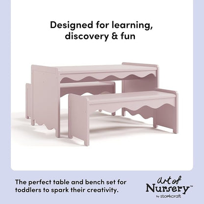 Storkcraft Casablanca Montessori Indoor Kids Table & Bench Set – Premium Kids - Image 4