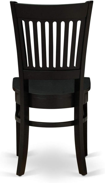 East West Furniture ANVA5-BLK-W 5 Piece Modern Dining Table Set Includes a - Image 10
