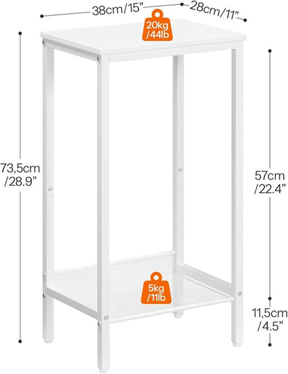HOOBRO Tall Side Table, Industrial End Telephone Table - Image 3