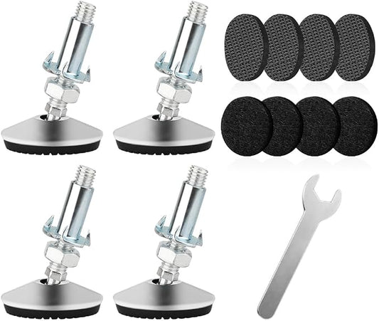 4 Set M10 Swivel Adjustable Leveling Feet, Heavy Duty Height Adjuster Furniture by Tahikem