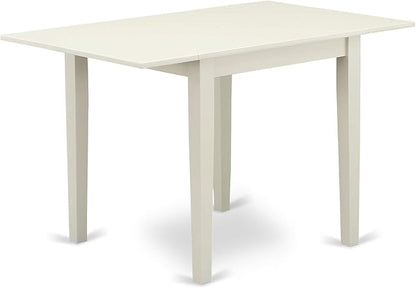 East West Furniture NDNO5-LWH-W 5 Piece Dinette Set - Image 5