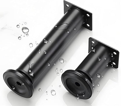 4PCS Adjustable 4.7-7.08 Inch Metal Furniture Legs Black Furniture Replacement - Image 4