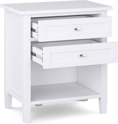 SIMPLIHOME Warm Shaker Bedside Table - Image 4