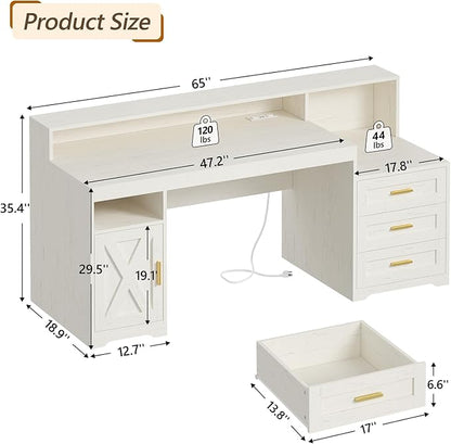 TVU Farmhouse Computer Desk - Image 2