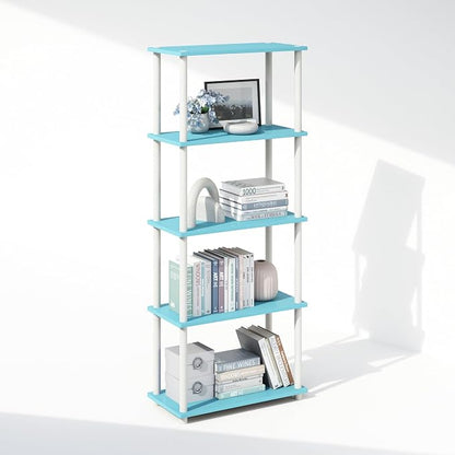 Furinno Turn-N-Tube Book Shelf, 5-Tier Bookshelf, Bookcase by Furinno-FitsYourSpaceFitsYourBudget