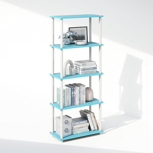 Furinno Turn-N-Tube Book Shelf, 5-Tier Bookshelf, Bookcase by Furinno-FitsYourSpaceFitsYourBudget