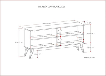 SIMPLIHOME Draper Bookcase - Image 3