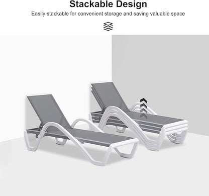 PURPLE LEAF Patio Chaise Lounge Chair - Image 6