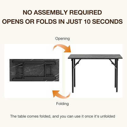 TEMI Small Computer Desk Folding Table - Image 4