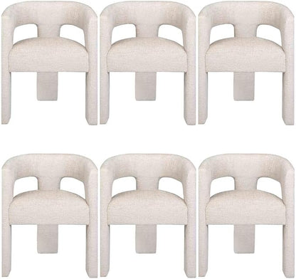Jofran Gwen Jacquard Upholstered Accent Chair, Modern Luxury Plush Sculptural by Jofran+Inc.