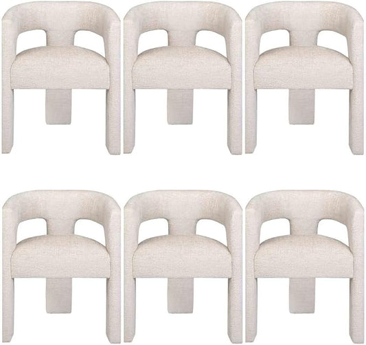 Jofran Gwen Jacquard Upholstered Accent Chair, Modern Luxury Plush Sculptural by Jofran+Inc.