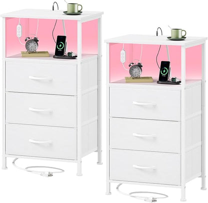 Somdot Nightstands Set of 2, Bedside Tables by Somdot