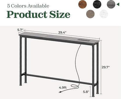 SUPERJARE 5.7 Inch Console Table - Image 3