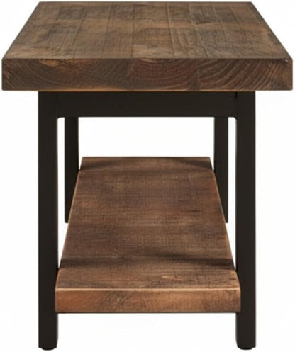 Alaterre Furniture Pomona Entryway Bench – Modern Rustic 48-Inch Solid Wood - Image 10