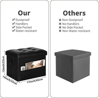 Storage Ottoman Foot Rest Stool - Image 3